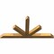 Ekena Millwork Saratoga Rough Sawn Timber Gable Bracket, Western Red Cedar, 96"W x 48"H x 6"D x 6"F, 12/12 Pitch GBW096X48X0606SAR00RWR - alternate 3